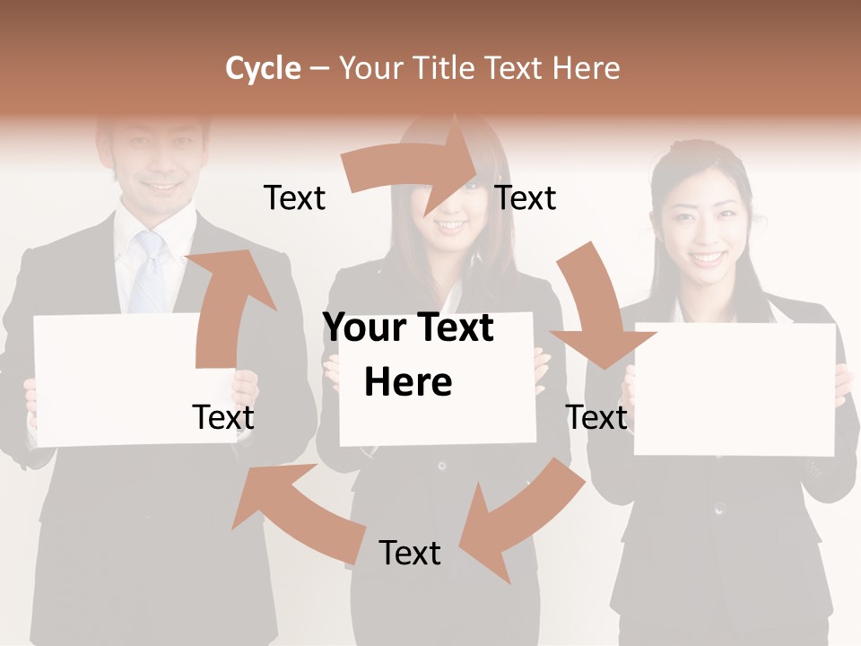 Businesswoman Looking Pretty PowerPoint Template