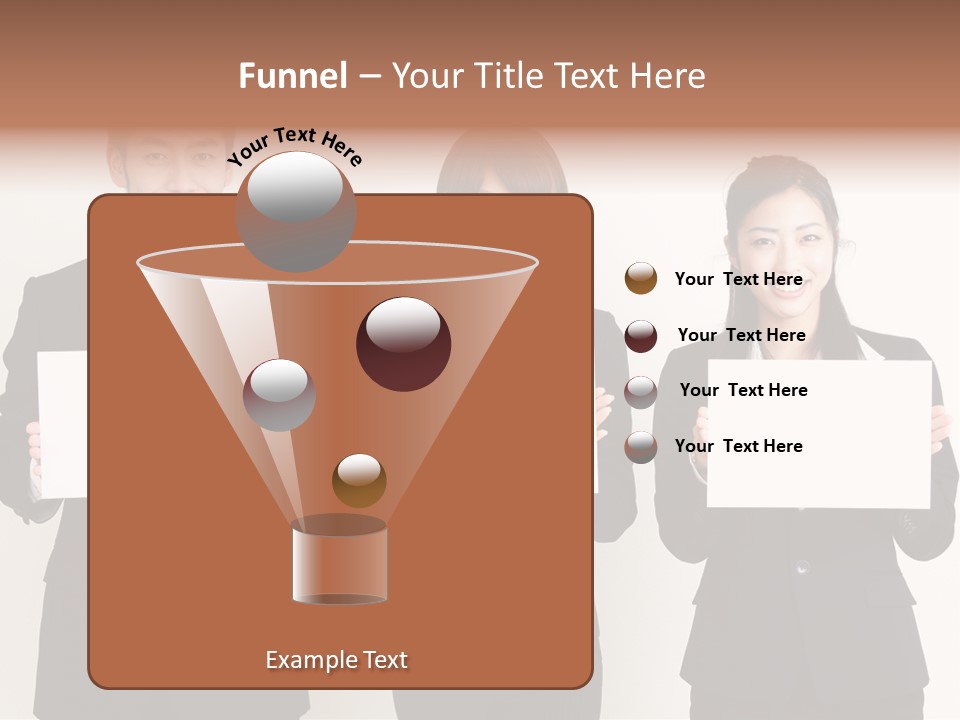 Businesswoman Looking Pretty PowerPoint Template