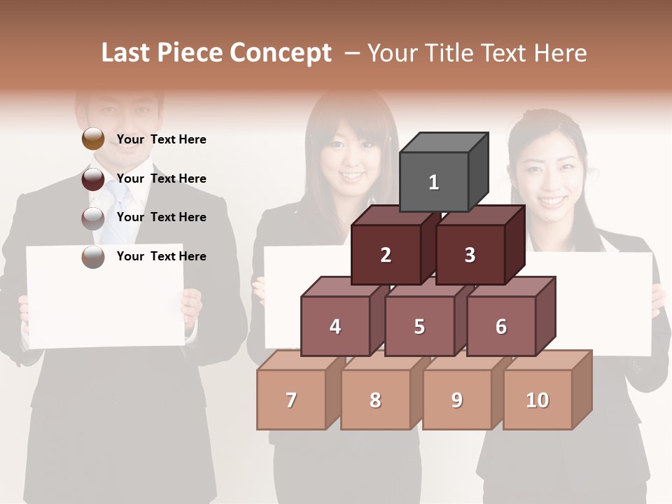 Businesswoman Looking Pretty PowerPoint Template