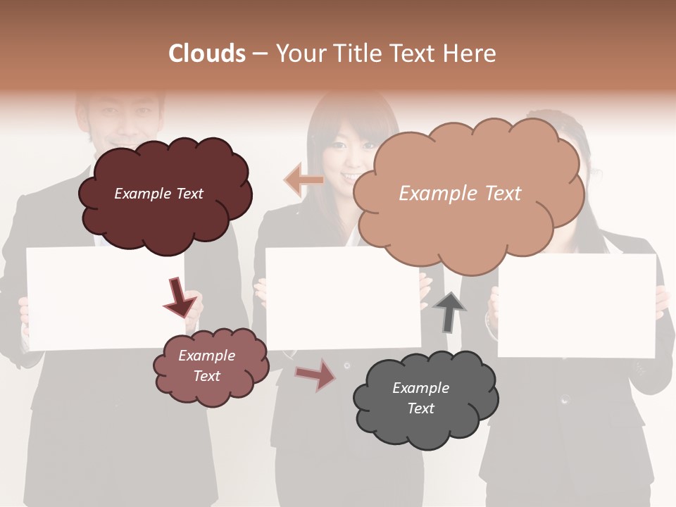 Businesswoman Looking Pretty PowerPoint Template