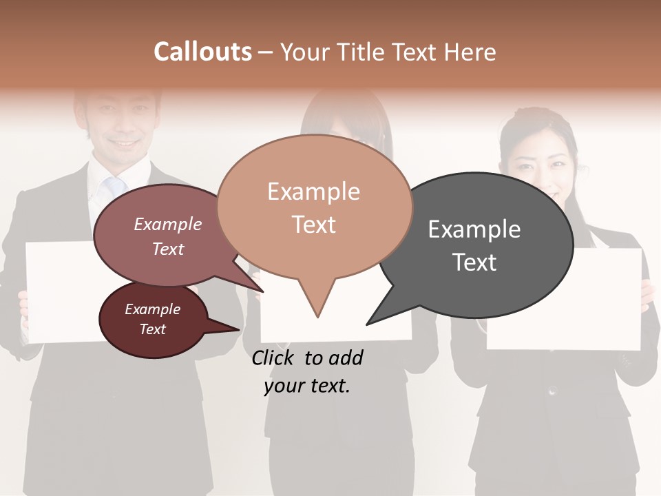 Businesswoman Looking Pretty PowerPoint Template