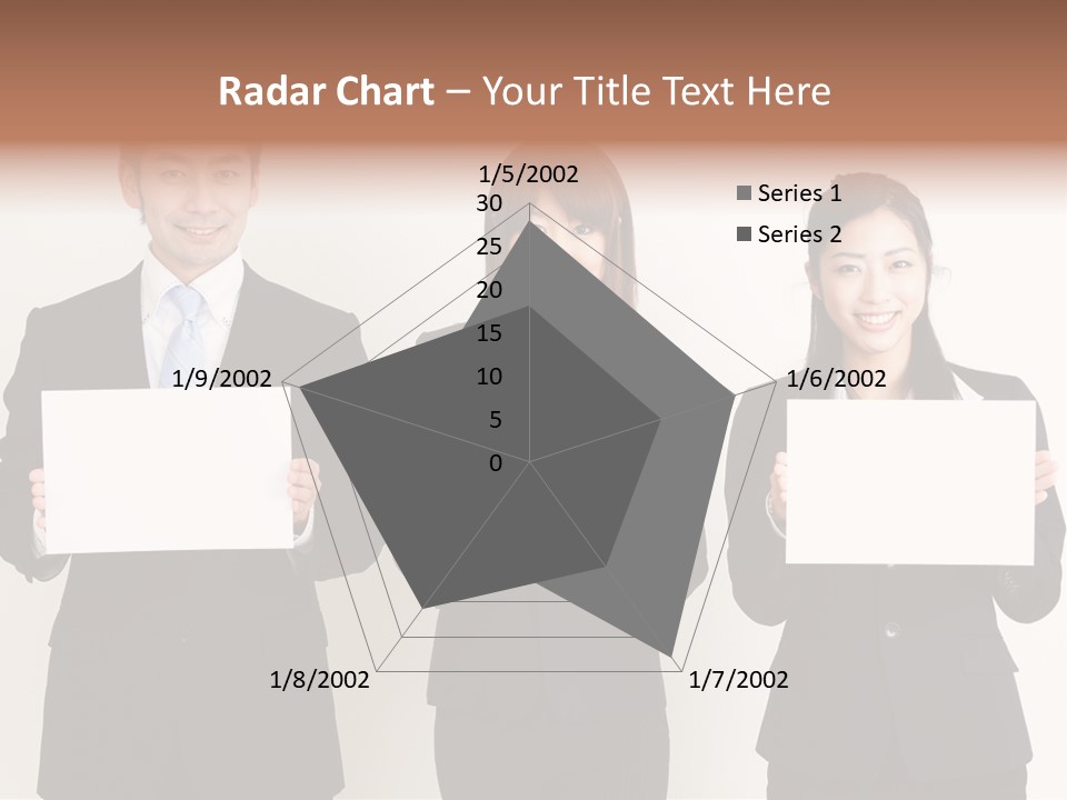 Businesswoman Looking Pretty PowerPoint Template