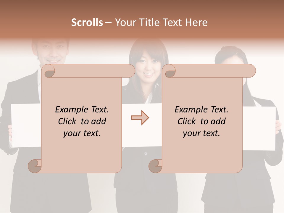 Businesswoman Looking Pretty PowerPoint Template