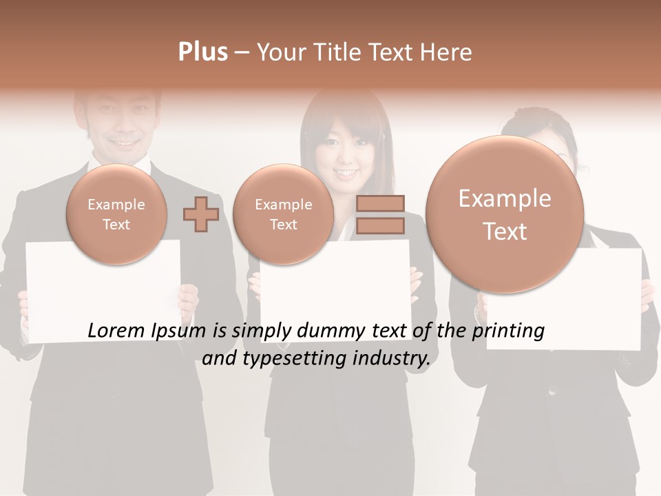 Businesswoman Looking Pretty PowerPoint Template