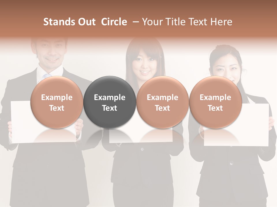 Businesswoman Looking Pretty PowerPoint Template