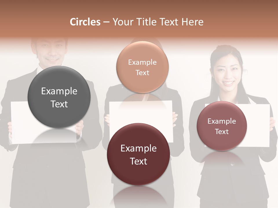 Businesswoman Looking Pretty PowerPoint Template