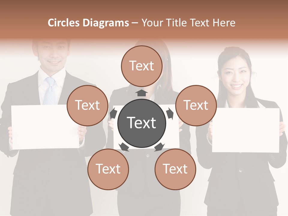 Businesswoman Looking Pretty PowerPoint Template