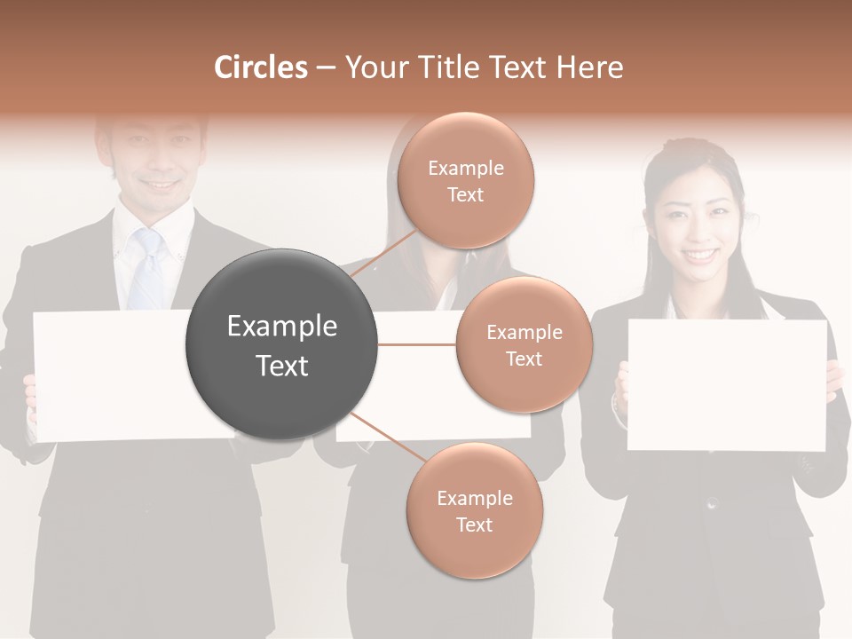 Businesswoman Looking Pretty PowerPoint Template