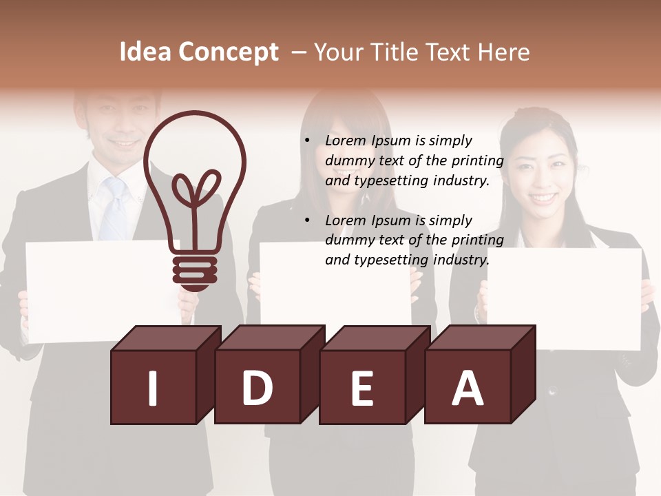 Businesswoman Looking Pretty PowerPoint Template