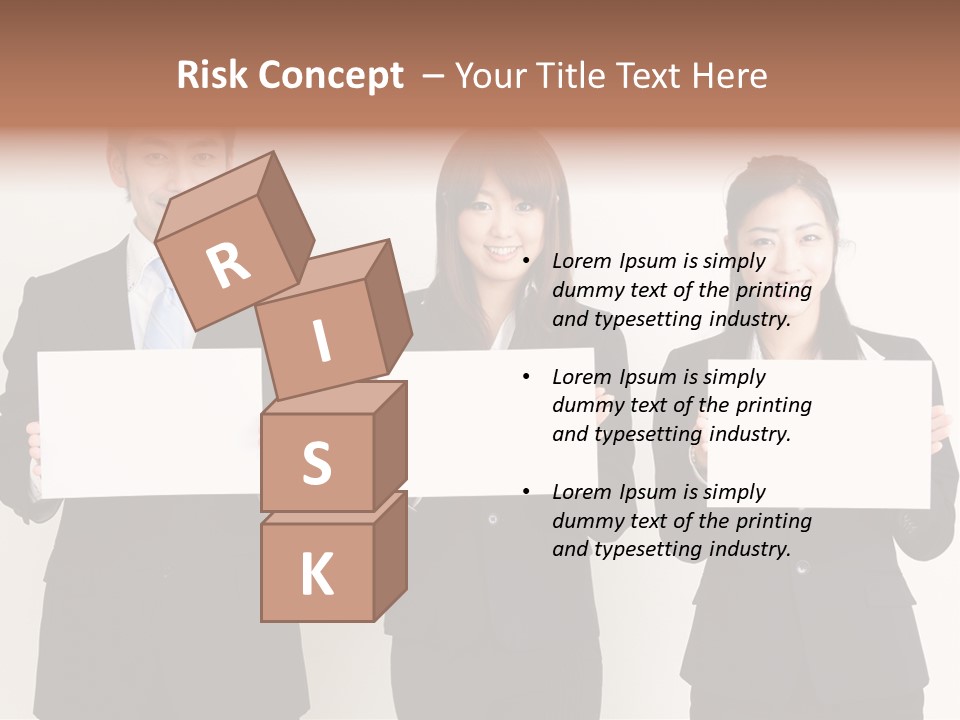 Businesswoman Looking Pretty PowerPoint Template