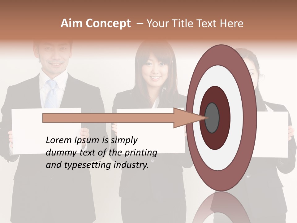 Businesswoman Looking Pretty PowerPoint Template