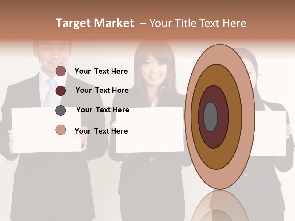 Businesswoman Looking Pretty PowerPoint Template