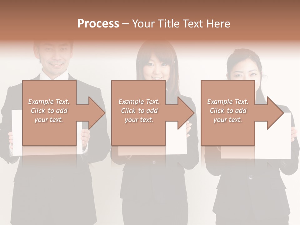 Businesswoman Looking Pretty PowerPoint Template