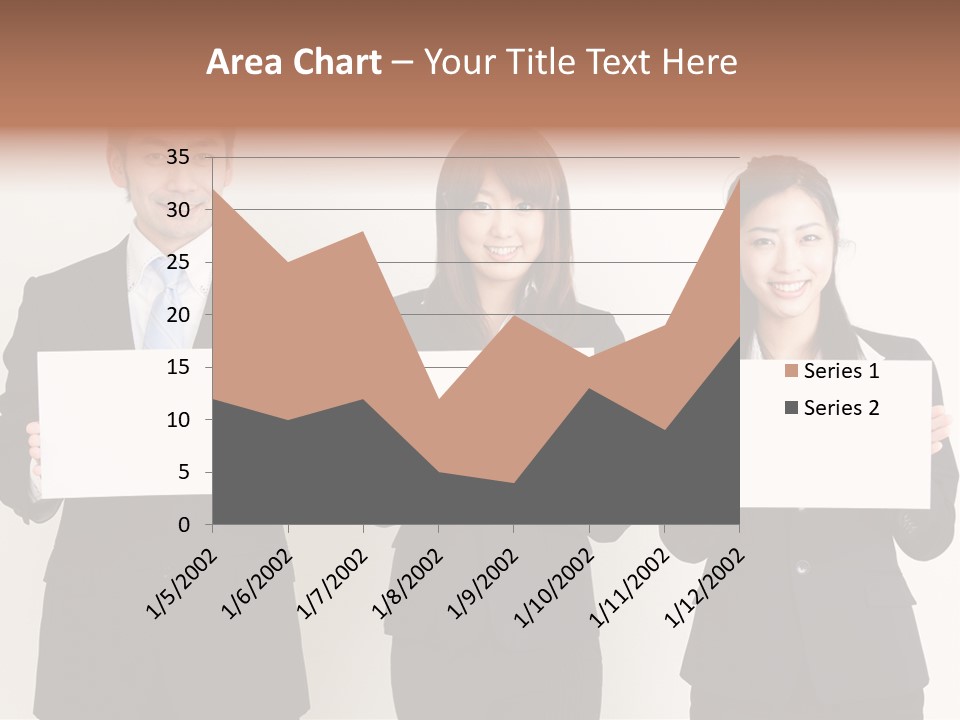 Businesswoman Looking Pretty PowerPoint Template