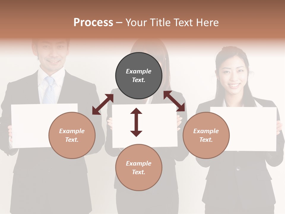 Businesswoman Looking Pretty PowerPoint Template