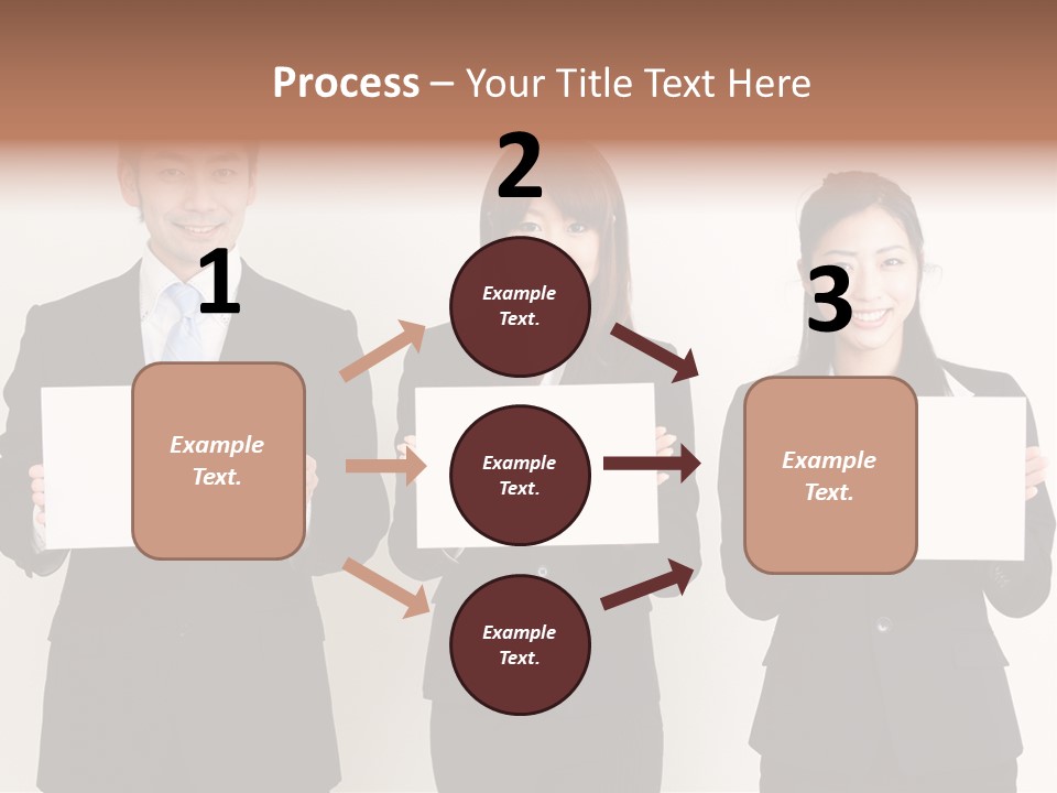 Businesswoman Looking Pretty PowerPoint Template