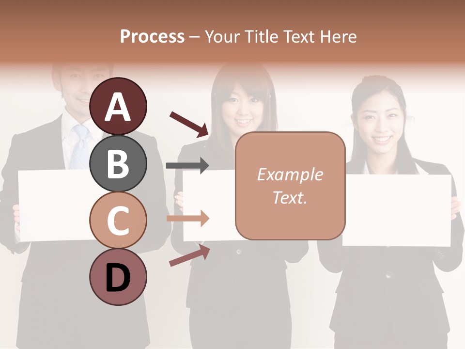 Businesswoman Looking Pretty PowerPoint Template