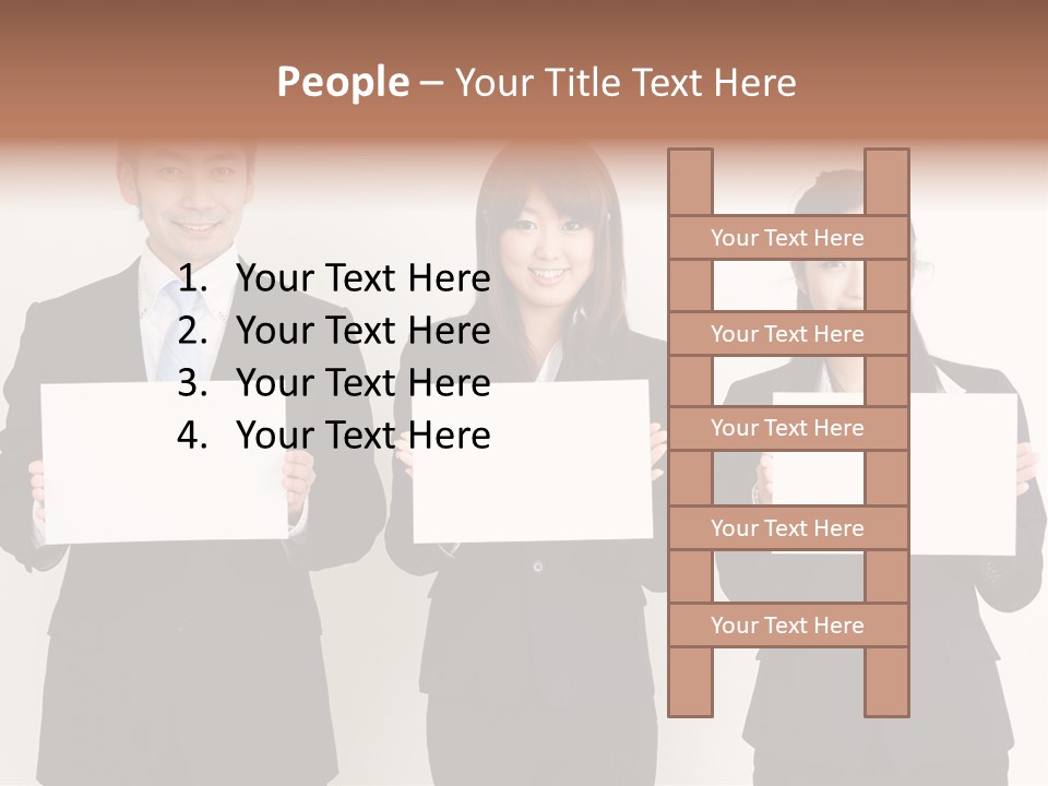 Businesswoman Looking Pretty PowerPoint Template