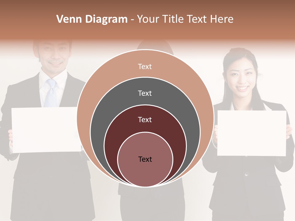 Businesswoman Looking Pretty PowerPoint Template