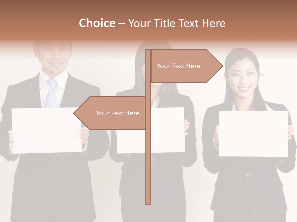 Businesswoman Looking Pretty PowerPoint Template