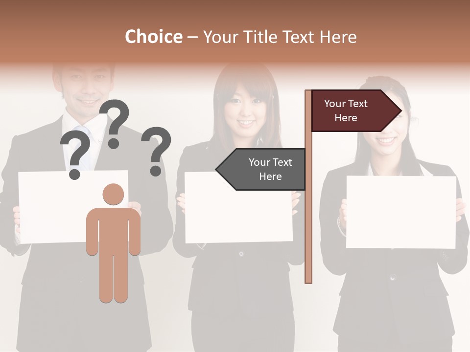 Businesswoman Looking Pretty PowerPoint Template