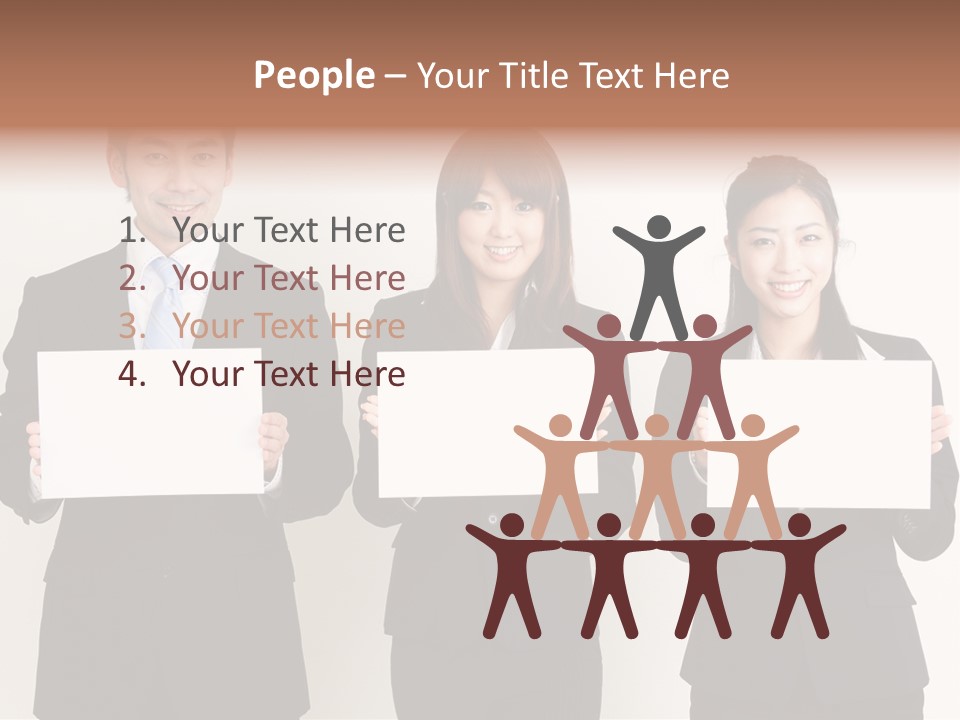 Businesswoman Looking Pretty PowerPoint Template