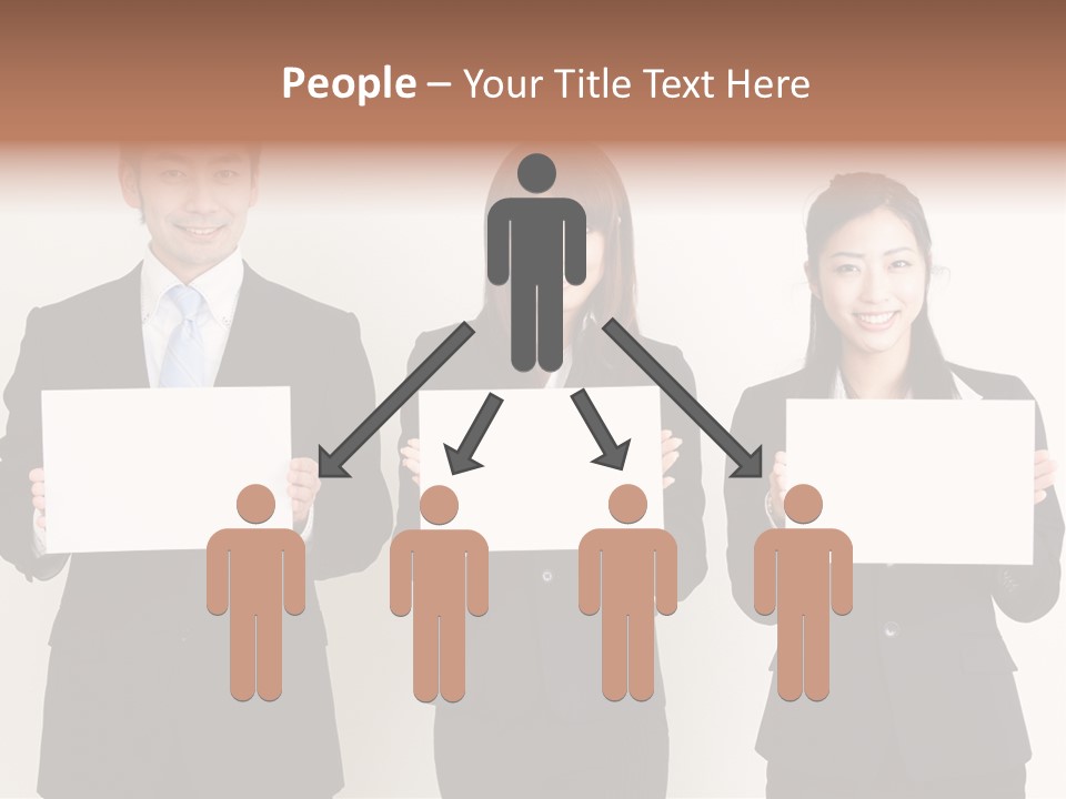 Businesswoman Looking Pretty PowerPoint Template