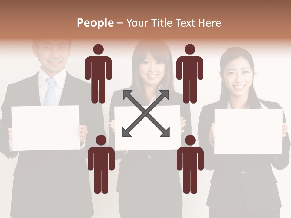 Businesswoman Looking Pretty PowerPoint Template