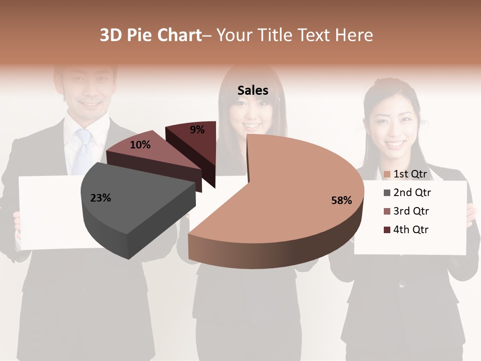 Businesswoman Looking Pretty PowerPoint Template