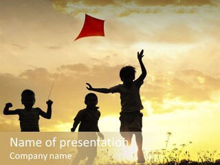 Glee Little Sky PowerPoint Template