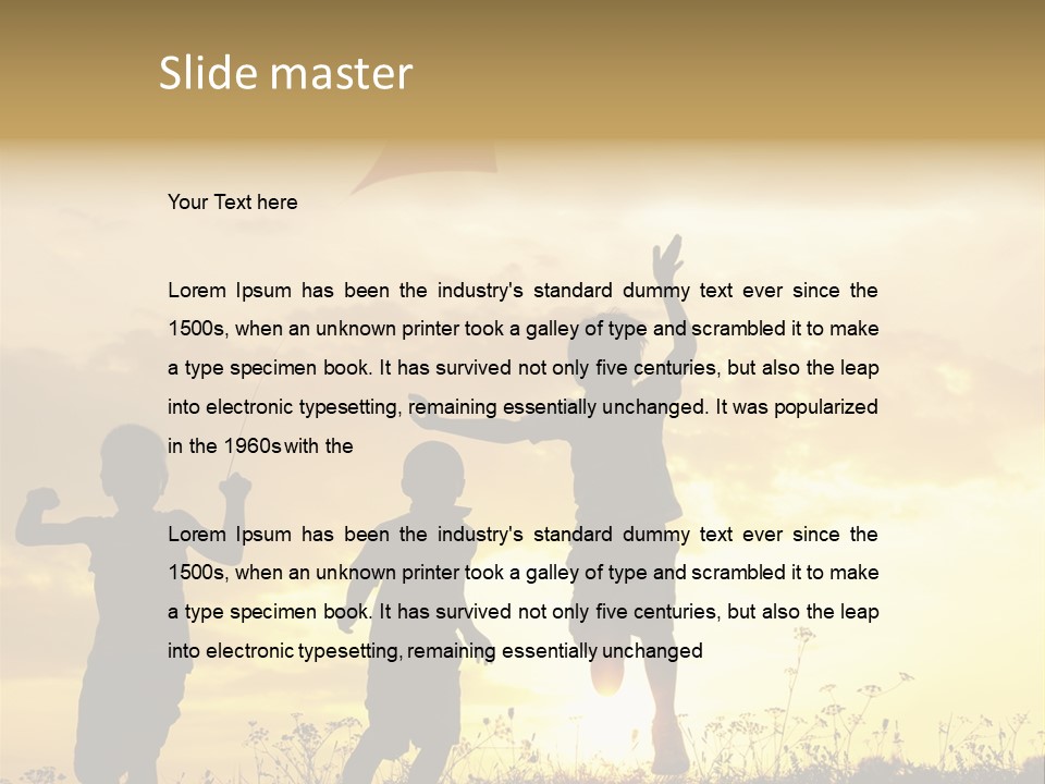 Glee Little Sky PowerPoint Template