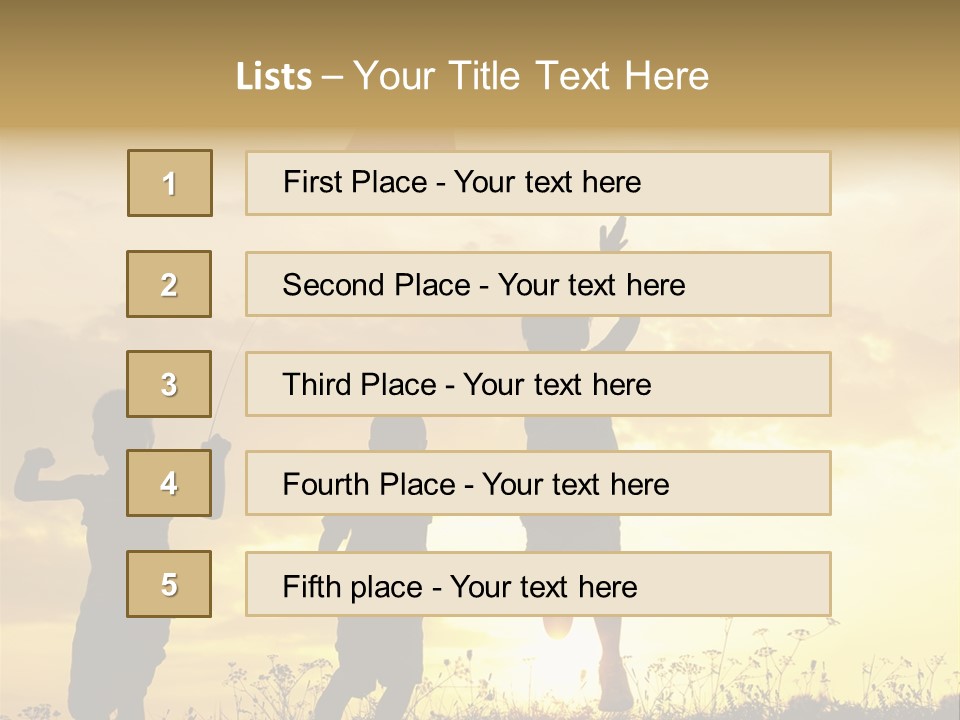 Glee Little Sky PowerPoint Template