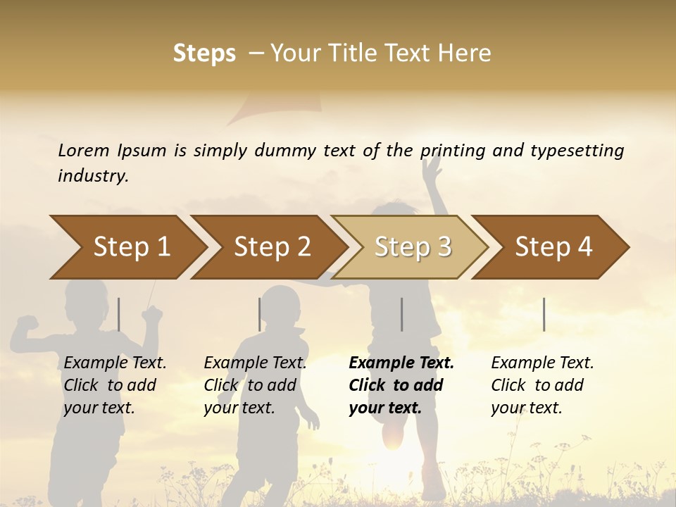 Glee Little Sky PowerPoint Template