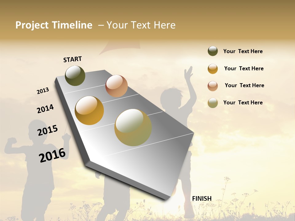Glee Little Sky PowerPoint Template