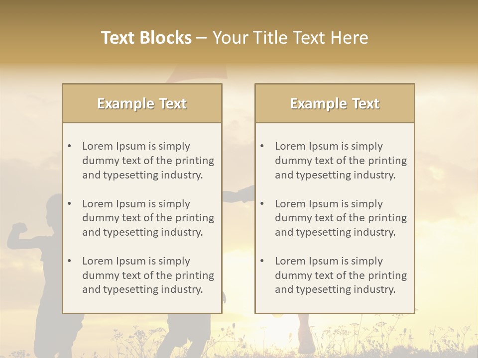 Glee Little Sky PowerPoint Template