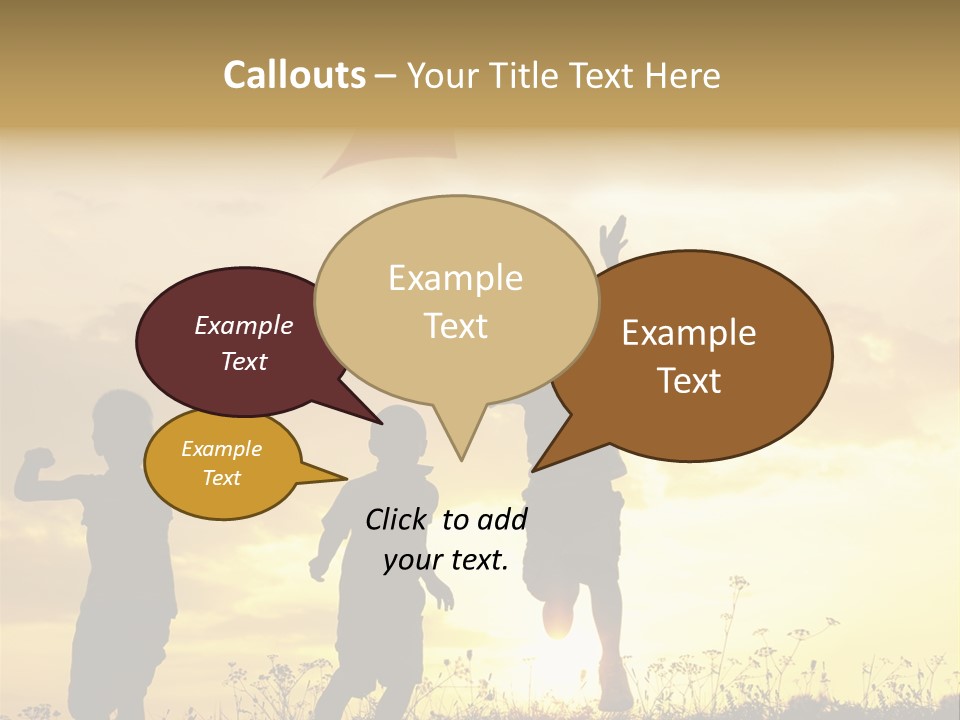 Glee Little Sky PowerPoint Template