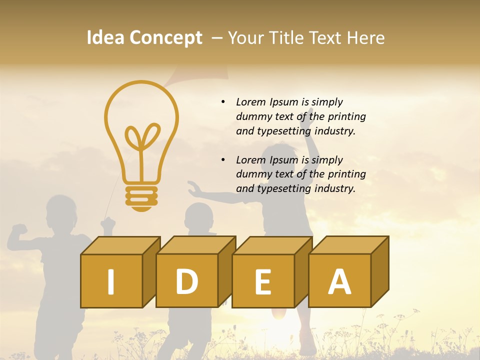 Glee Little Sky PowerPoint Template