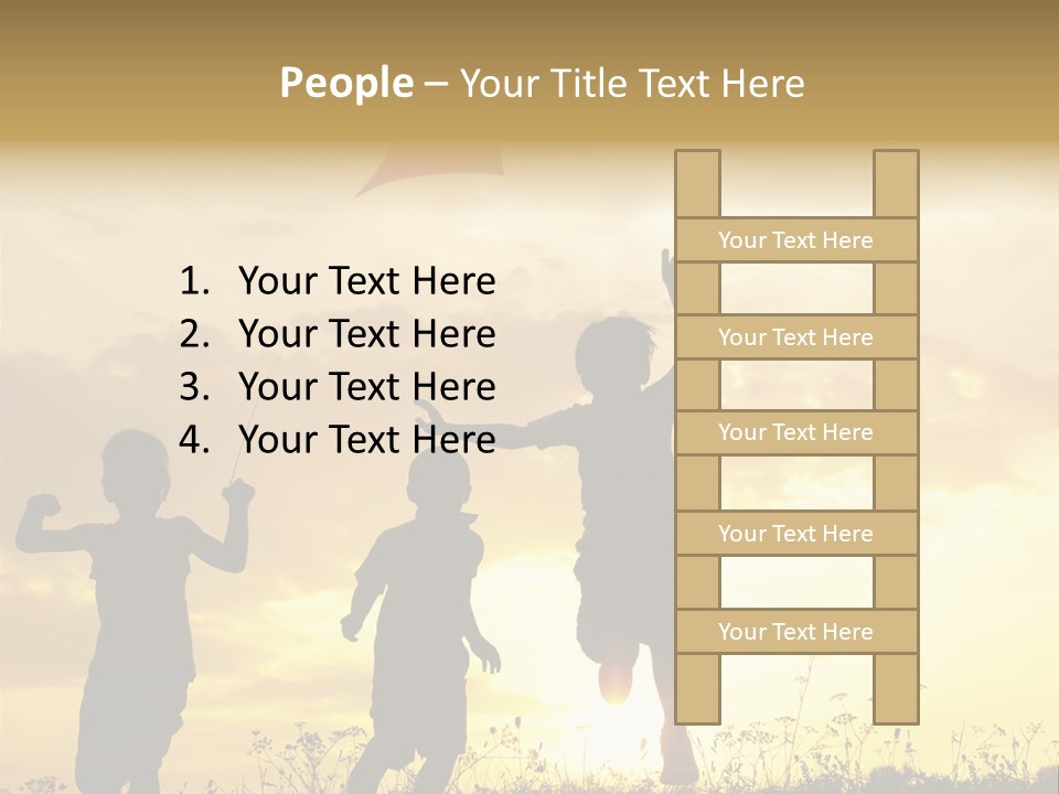 Glee Little Sky PowerPoint Template