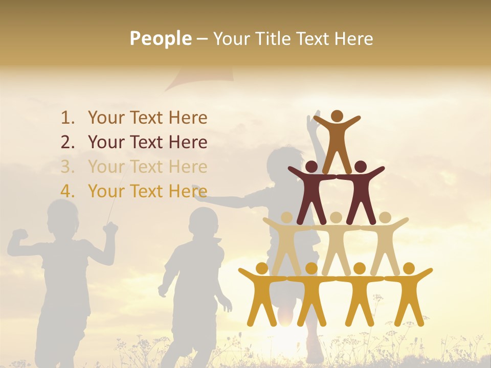 Glee Little Sky PowerPoint Template