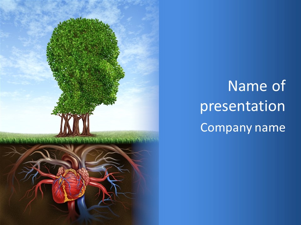 Veins Tree Medical Concept PowerPoint Template