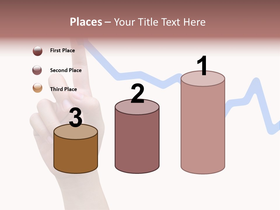 Column Space Chart PowerPoint Template