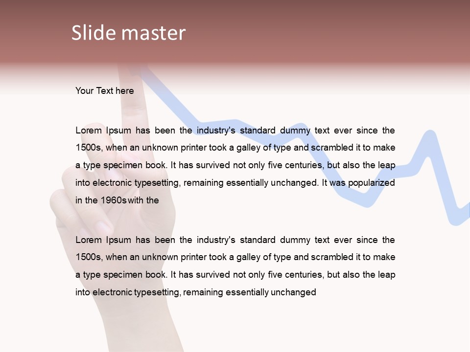 Column Space Chart PowerPoint Template