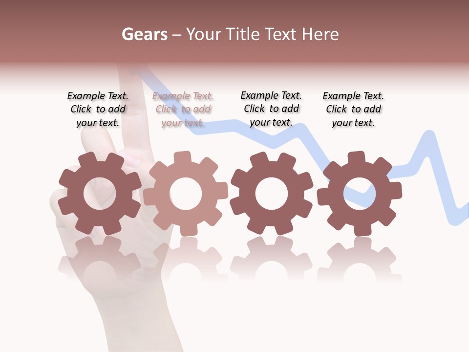 Column Space Chart PowerPoint Template
