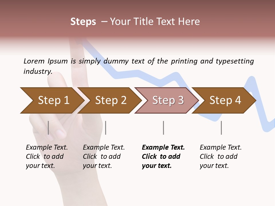Column Space Chart PowerPoint Template