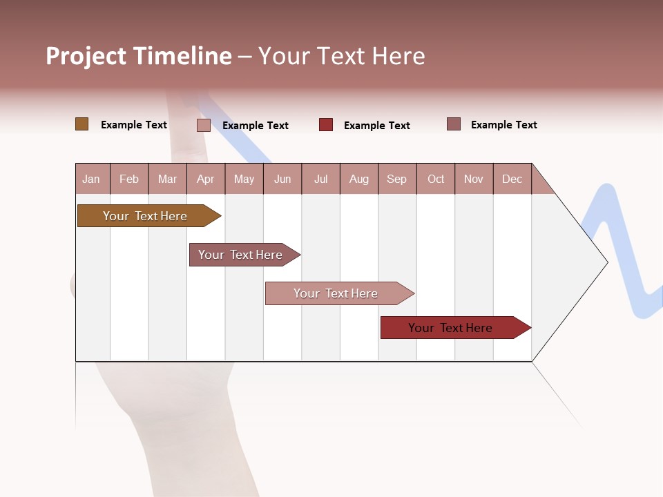 Column Space Chart PowerPoint Template