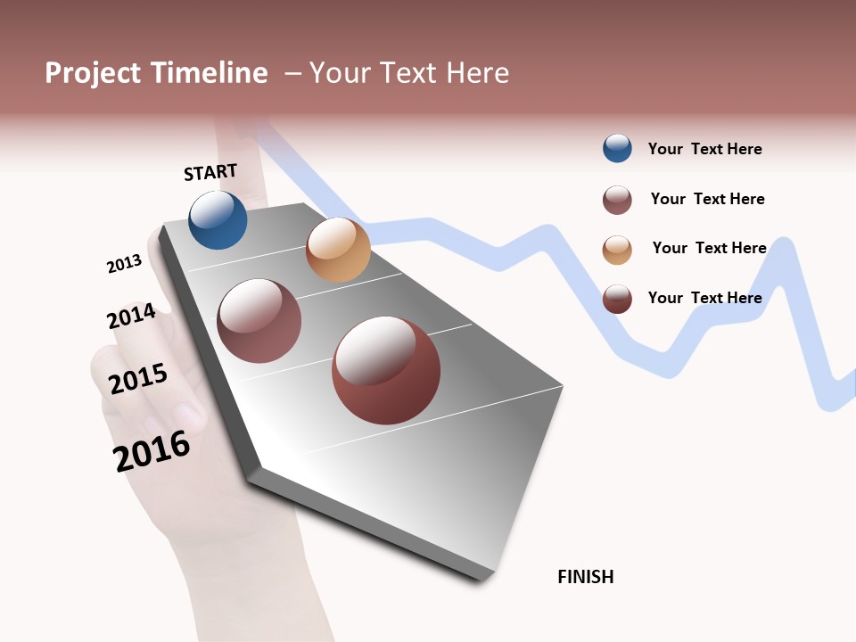 Column Space Chart PowerPoint Template