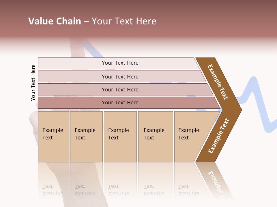 Column Space Chart PowerPoint Template