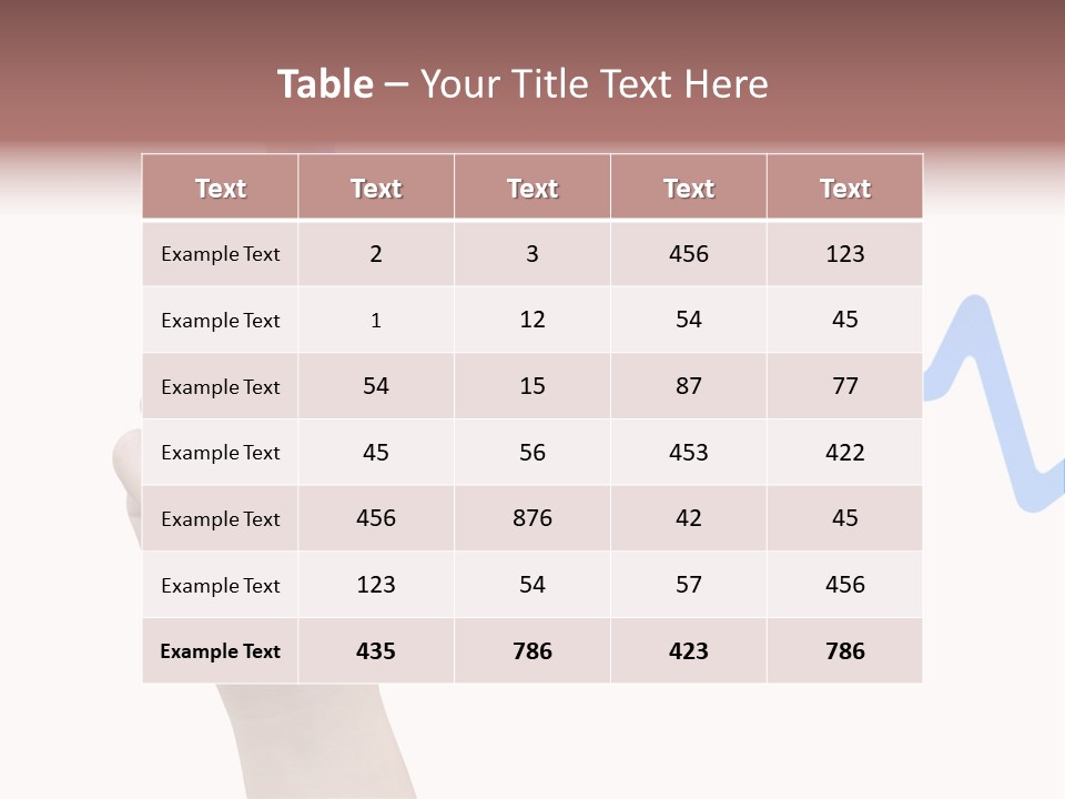 Column Space Chart PowerPoint Template