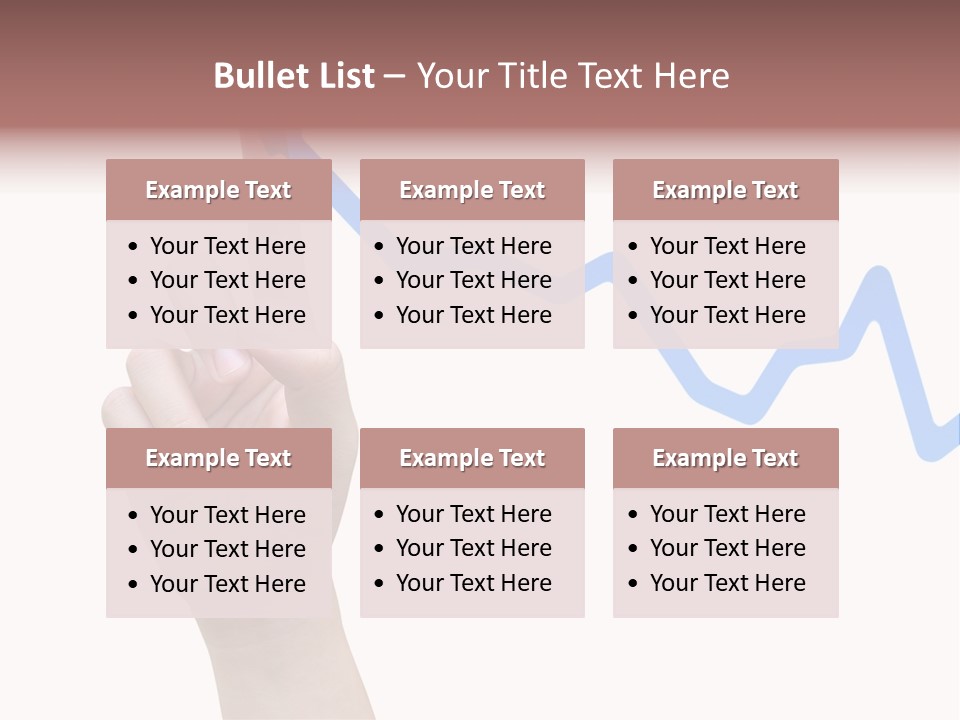 Column Space Chart PowerPoint Template