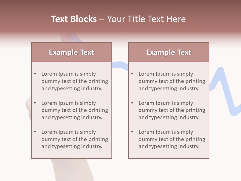 Column Space Chart PowerPoint Template